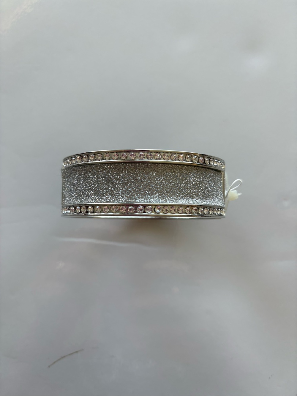 NWOT Silver Glitter Rhinestone Bangle Bracelet - Women Jewelry